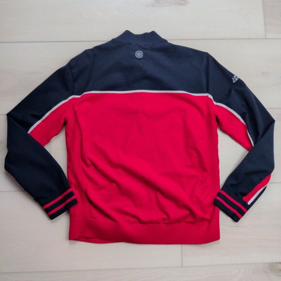Louis Castel 1/4 Zip Pullover Mens Size 105 Large Golf Long Sleeve Nylon Blend - Picture 6 of 12
